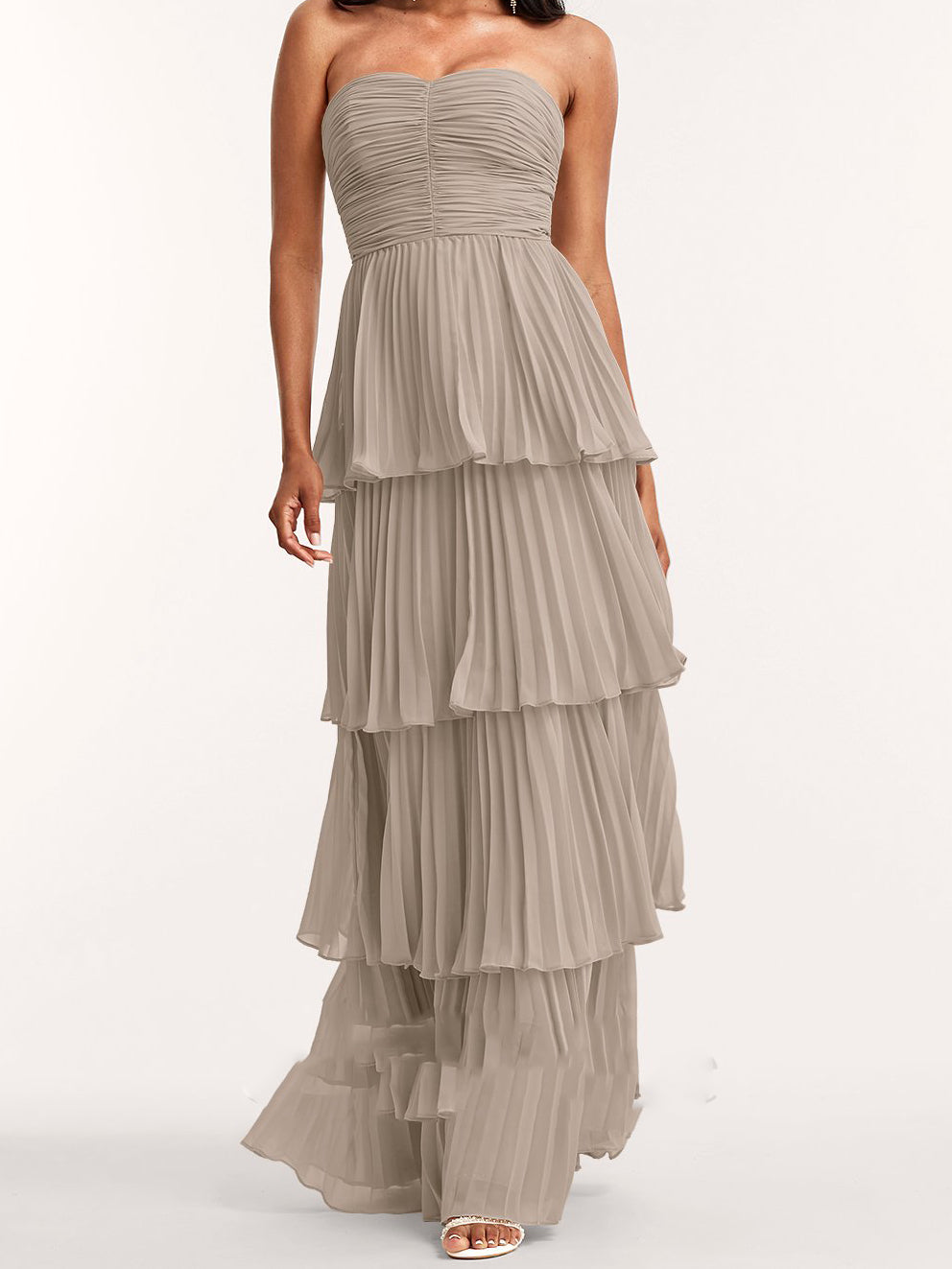 A- Line Chiffon Gown